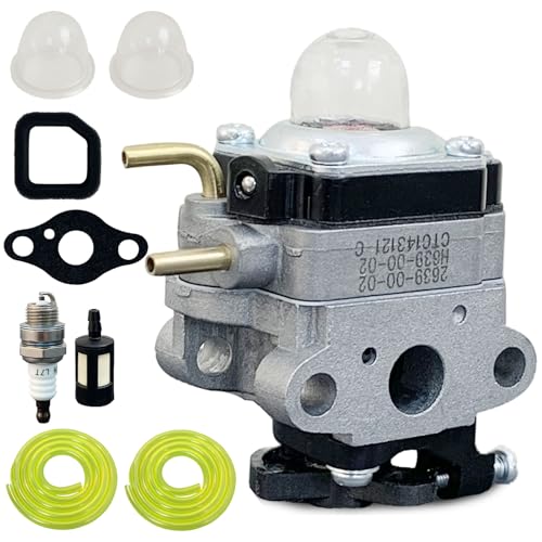 Ruixing OEM RY253SS Carburetor for Ryobi Full Crank 2 Cycle String Trimmer RY252CS RY253SS RY251PH RY254BC 25cc Weed Eater Parts RY25PHEMC RY25CSEMC VNM Wacker Brush Cutter 307160001 307160011 carb