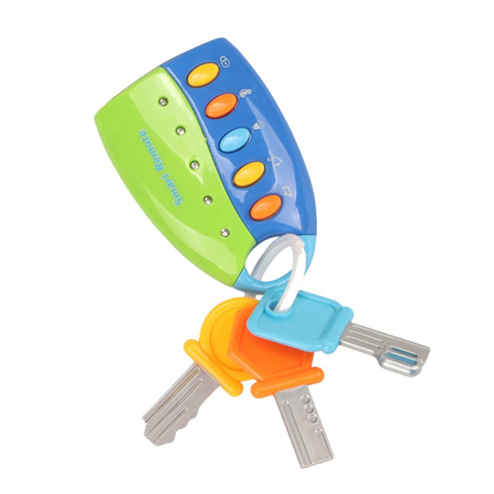 For Children Remote Pretend Vocal Music Toys Baby Baby Toys Car Key Play Car Toy Educational Musical Voices Education (B, One Size)