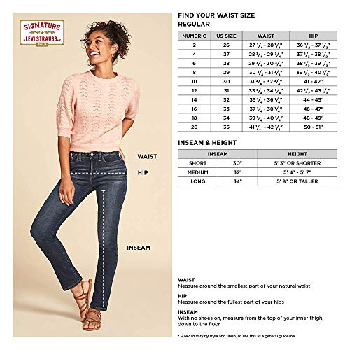 Signature by Levi Strauss & Co. Gold Label Women's Mid-Rise Slim Shorts (Available in Plus Size) - Image 5