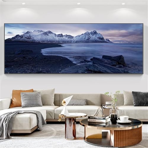 Peinture Diamant Plage Grise 5D : créez une décoration panoramique pour votre chambre