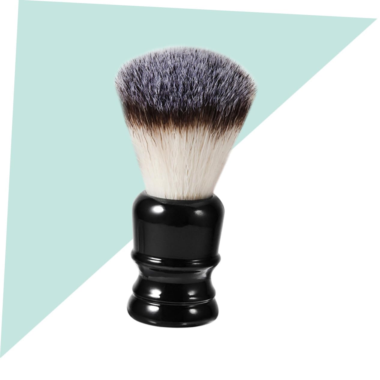 HAPINARY Beard Cleaning Brush Men's Styling Tool Soft Bristles Resin Handle Compact Portable Black