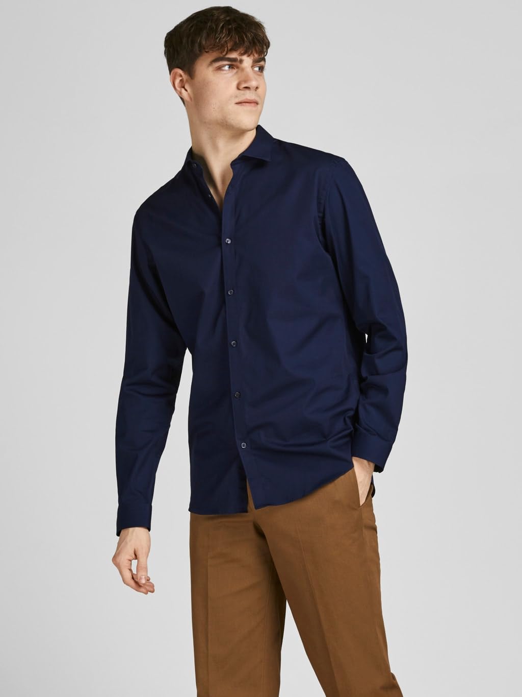 JACK & JONES Koszula Mężczyźni Jprblacardiff koszulka L/S Noos