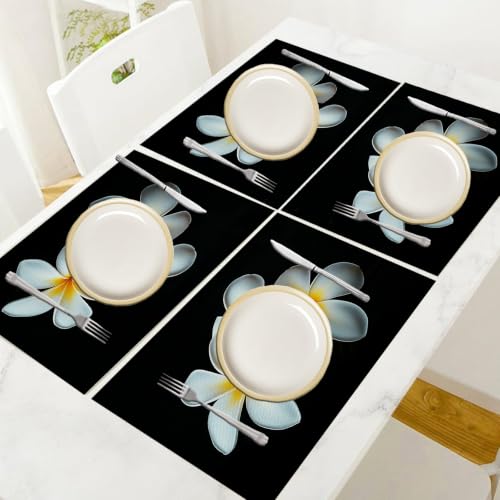Set de table antidérapant résistant chaleur lin de coton lot de 8 protège table - 6
