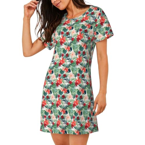 Chemise de nuit légère pour vos douces nuits d'été fleuries