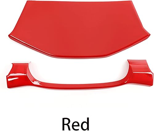 Miniatura 6 de Accesorios de automóvil para Toyota Tacoma 2016-2022 2023 con aspecto interior, cubierta de panel de consola central (rojo) ABS 2 unidades