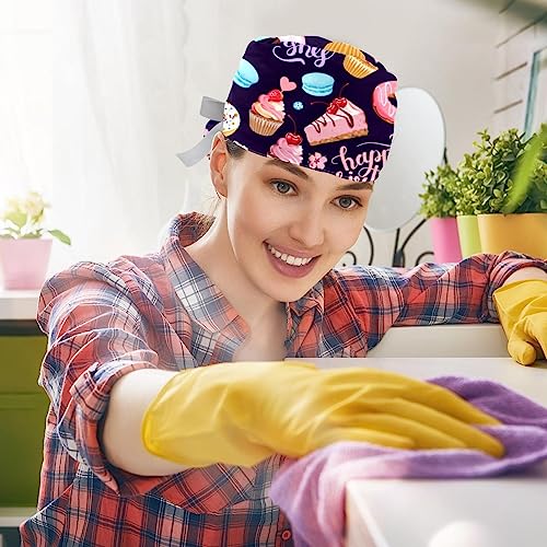 Lot de 2 bonnets bouffants avec bande anti-transpiration réglables pour un confort de travail optimal - 5