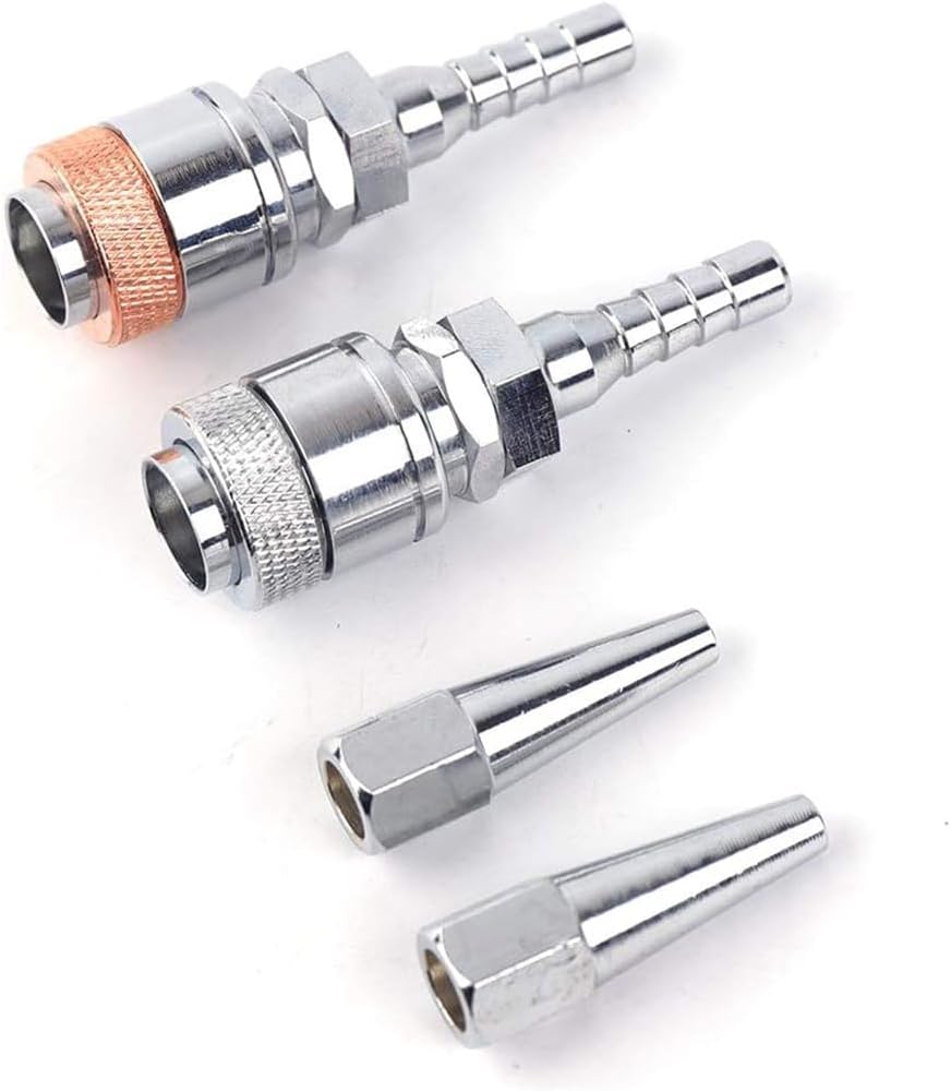 Metal Powder Spray Welding Torch with 3 Welding Nozzle Oxygen Acetylene Flame Welding Spray Gun, Diameter 430mm, QH-1/hRed,1