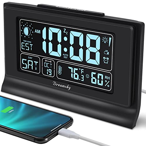 DreamSky Auto-Set Digital Moon Clock