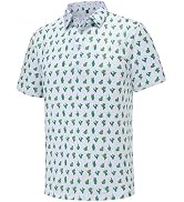 Mens Golf Polo Shirts Short Sleeve Dry Fit Performance Moisture Wicking Casual Funny Golf Polo Sh...