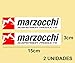 Ecoshirt J7-DVRU-QAK7 Adesivi Marzocchi Bike Pd240 Stickers Aufkleber Decals Autocollants Adesivi, Rosso Bianco Nero