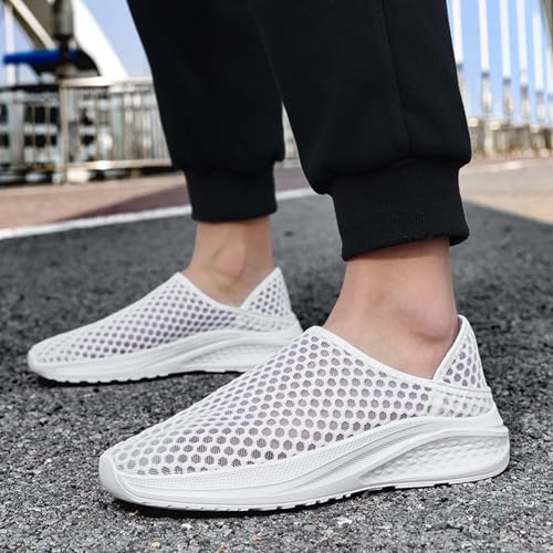 Men's Breathable Knit Sneakers Slip On Casual Shoes for Walking Running Yoga Gym Beach Comfortable Lightweight2
