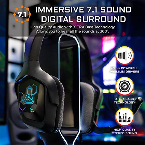 The G Lab Korp Cobalt 7.1 Casque Avec fil À la main Jouer USB Type A Neuf - vue 5