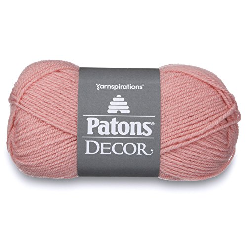 Patons Decor Yarn, 3.5Oz, Gauge 4 Medium Worsted Pale Rose - For Crochet, Knitting & Crafting #TOP11