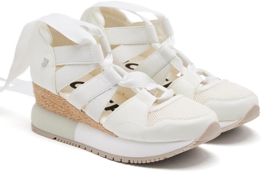 Sneakers Beige Tipo Espadrille para Mujer LIZARDA