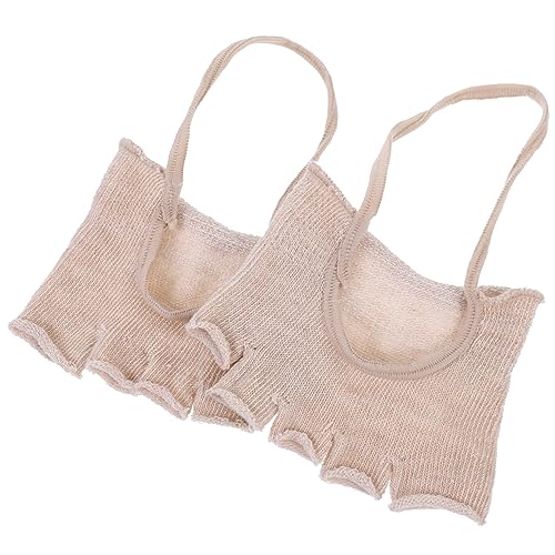 MUSISALY Invisible Toe Covers for Women Half Toe Socks Breathable Cotton Material