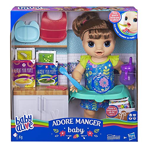 Baby Alive - Adore Manger - Poupee Cheveux Bruns