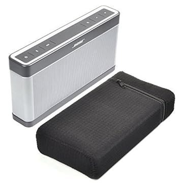 Capa Bose SoundLink III – Bolsa de transporte portátil leve e fina com zíper resistente à água para alto-falante Bose SoundLink Bluetooth III