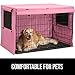 GORILLA GRIP Dog Crate Covers Compatible with Amazon Basics Dog Crates, All Sides Open, Privacy Cover Fits 42