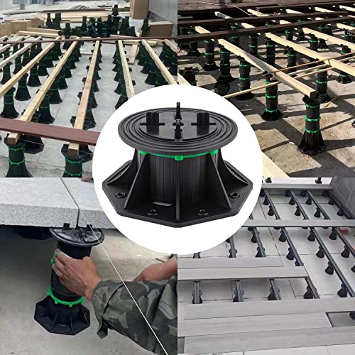 PHLKJL 8Pack Adjustable Plastic Pedestal Paver,Floor Slate Support Floor Lift,Deck Support Floor Raising (Split Card Slot) by PHLKJL - Image 4