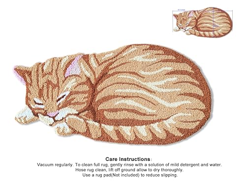 Tapete Decorativo en Forma de Gato 35 x 17 Pulgadas miniatura 6