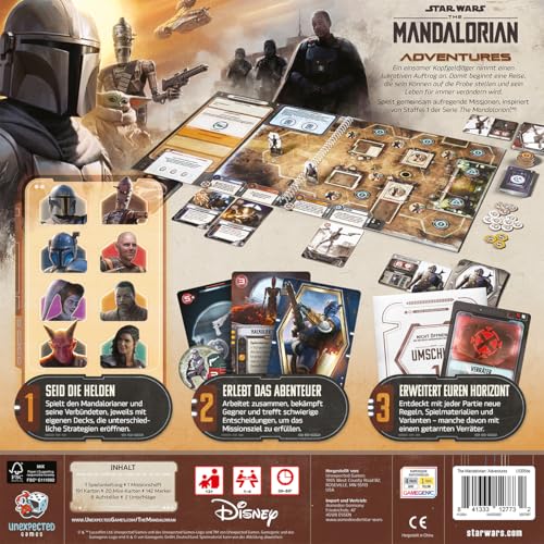 Asmodee The Mandalorian: Adventures, Kennerspiel, Strategiespiel, 1-4 Spieler, ab 12+ Jahren, 30-60 Minuten, Deutsch, Mehrfarbig, Bunt – Bild 5