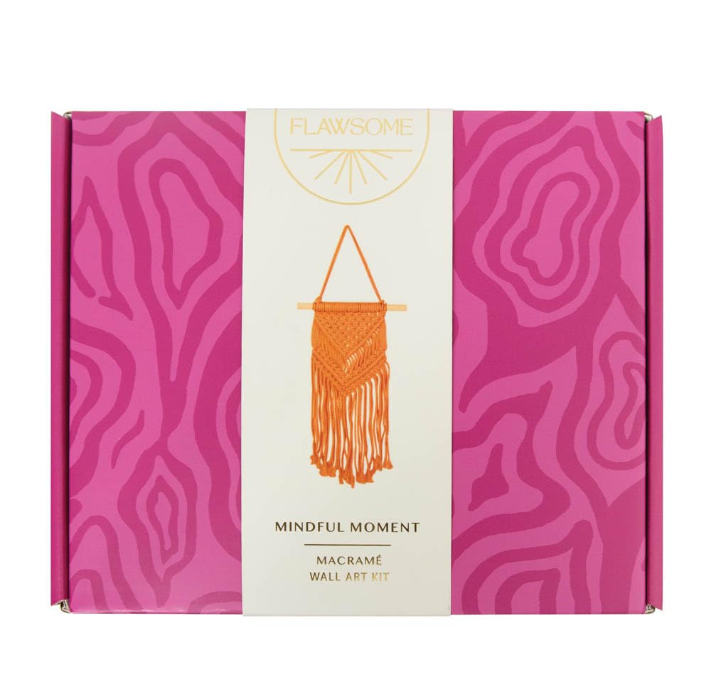 Portico Designs Ltd Flawsome Macrame Wall Art Hanging Craft Kit Great for Mindfulnesss