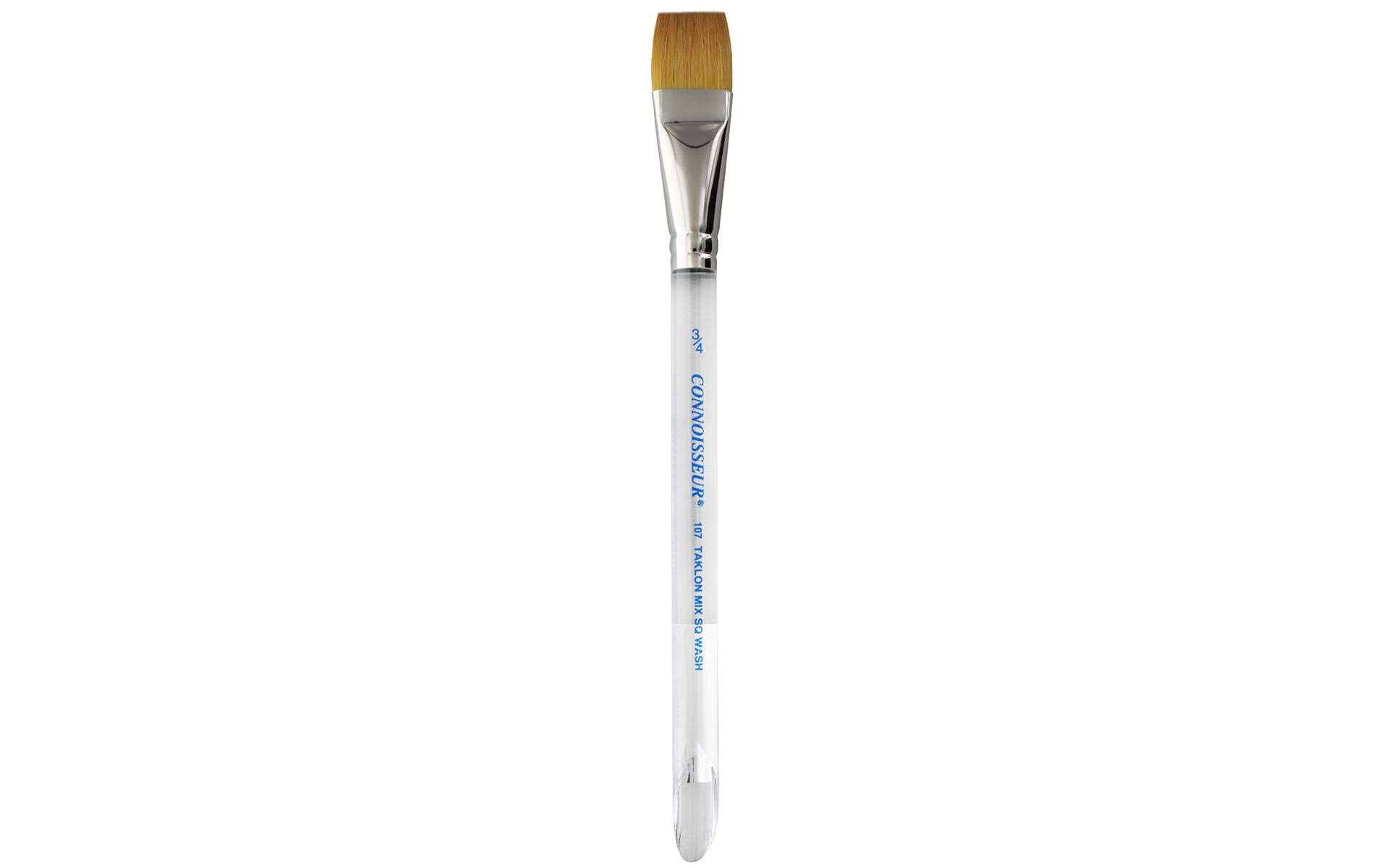 Connoisseur Golden Taklon Paintbrush Hair Mix Flat Watercolor .75"