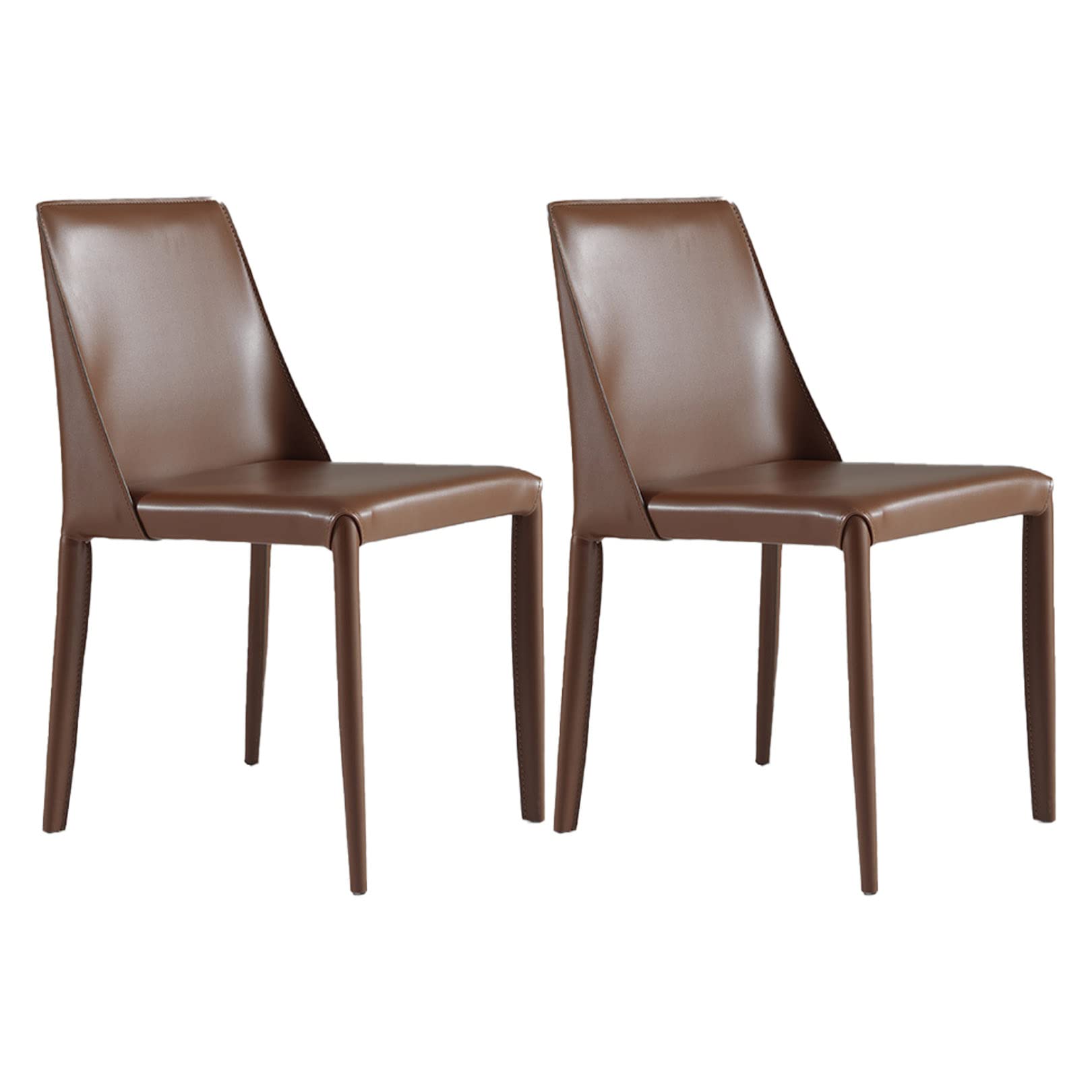 Chaise salle à manger en cuir fausse imperméable et confortable