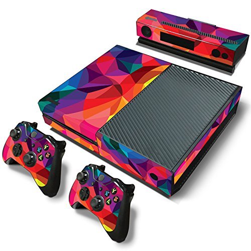 Mcbazel Pattern Series Decals Vinyl Skin Sticker for Original Xbox One (Not for Xbox One S/Xbox one X) Pink Kaleidoscope