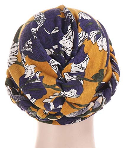 image for Antjoint Chemo Cancer Head Hat Cap Ethnic Bohemia Pre-Tied Twisted Bra