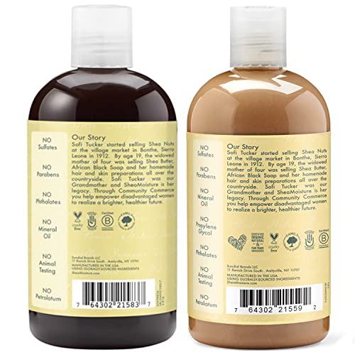 Shea Moisture Strengthen, Grow & Restore Shampoo And Conditioner Set, Jamaican Black Castor Oil Combination Pack, 13 Oz Shampoo & 13 Oz. Conditioner #TOP2