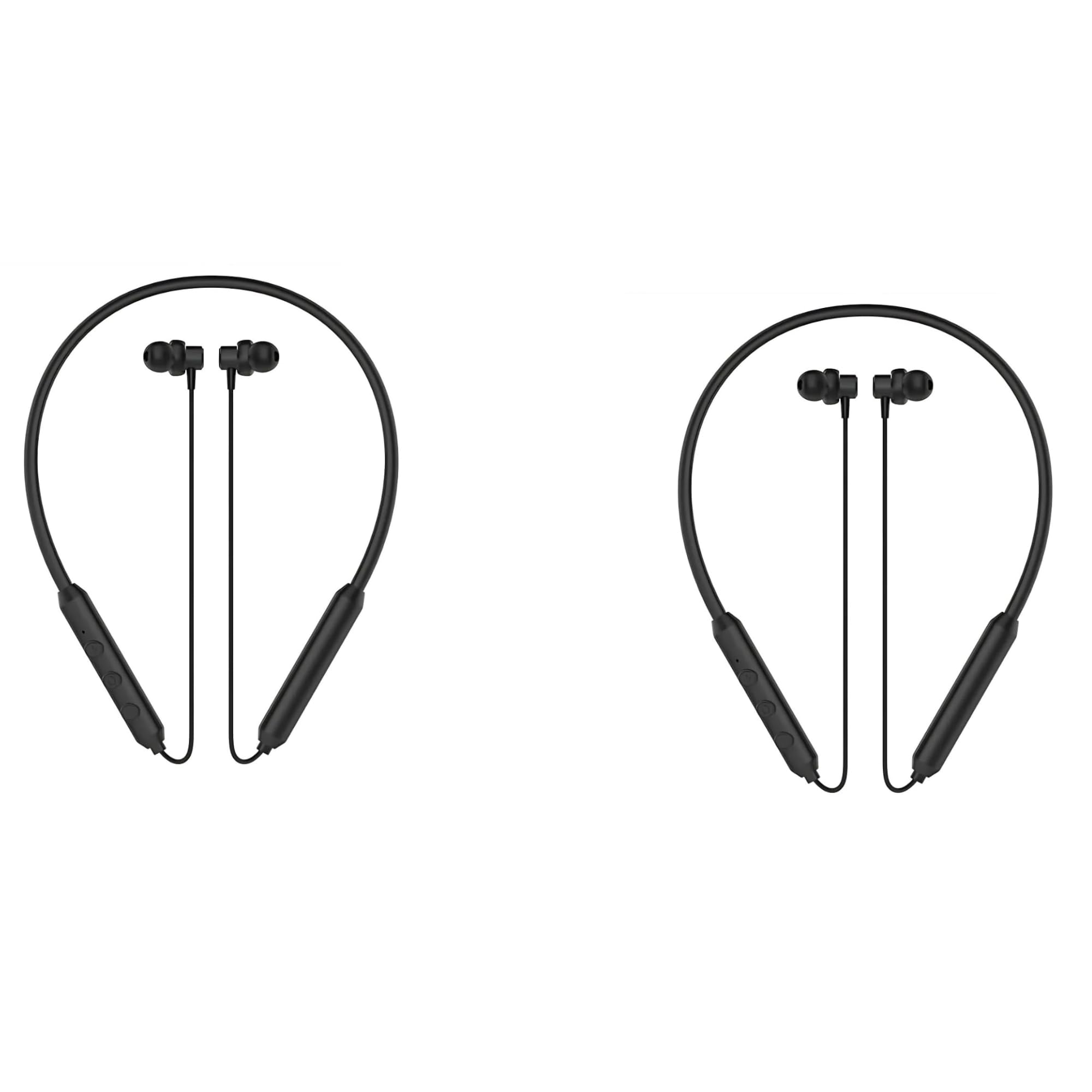 Drumstone 𝟏𝟓𝐘𝐫𝐬 𝐖𝐚𝐫𝐫𝐚𝐧𝐭𝐲 BTJazz Neckband Bluetooth Headset Combo Wireless Earphones with Mic Long Battery Neckband Earphones for Music Calling Gym Running Travel Pack of 2-image-24