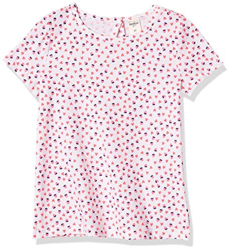 Osh Kosh Toddler Girl's WBO Tops Shirt, White Print, 3T