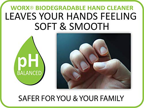 WORX Biodegradable Hand Cleaner for Auto Mechanics, Heavy Duty Industrial/Commercial Bulk Soap, 4.5 lb of Powdered Soap, 1450 Hand Washes, Equivalent to 6-7 Gal of Typical Liquid Hand Cleaner.