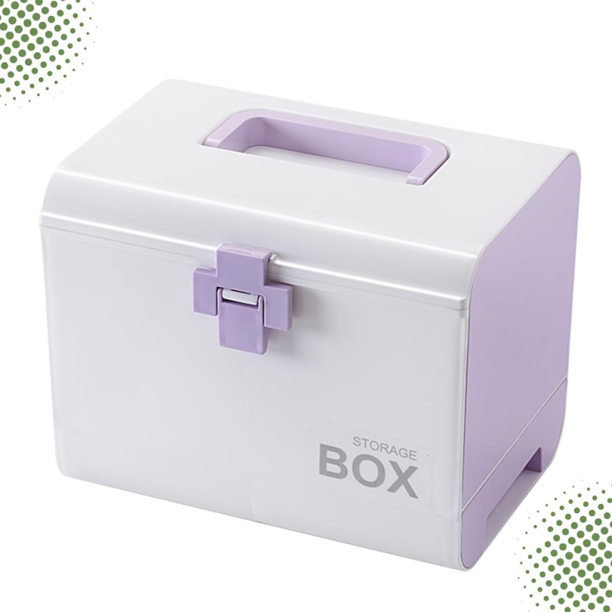 Caja de Medicinas Portátil para Hogar Tiendas y Exteriores Organizador de Estuche de Almacenamiento para Medicamentos Morado para Familia de Medicamentos