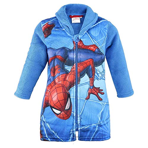 Marvel HS2055 Spiderman - Albornoz para niño (Forro Polar)