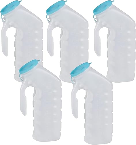 Vista 20 de Vakly Orinal masculino con cubierta que brilla en la oscuridad [32 onzas, paquete de 2] botellas portátiles para orina para hombres utilizados