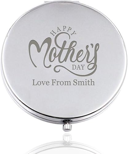 Miniatura 10 de Espejo compacto personalizado, espejo de mano, espejo de maquillaje, regalos para mamá, día de la madre, GIFS, mujeres, para viajes, tocador, espejo