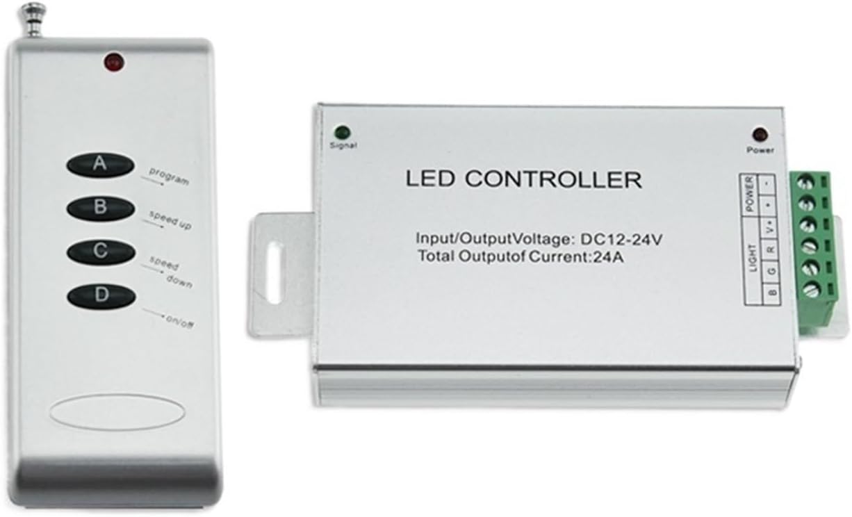 12A/24A/30A high Power LED Controller RGB Color Light Strip Module dimmer Light Strip Switch(4 Key 12A)