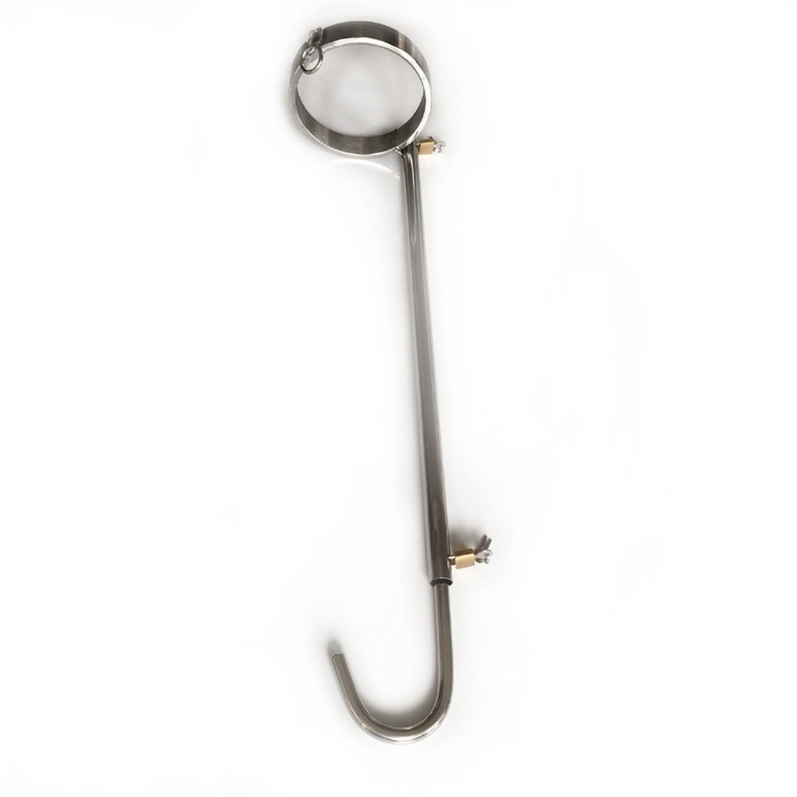 Metal Stainless Steel Collar/Neck Collar Anal Plug Butt Hook Lockable Adjustable Bondage Set Restraints Set Extreme BDSM Bondage Slave Restraints Sex Toys for Women Men Couples