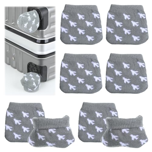 8 Pack Luggage Wheel Covers, Prevent Floor Bed From Getting Dirty and Keep Floors Clean, Universal Sleeve Case