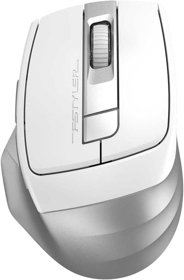 A4 Tech FB35C Kablosuz Mouse, Bluetooth, 2.4 GHz, Nano Optik, 2400 DPI, Şarj Edilebilir, Beyaz, Standart - Görsel 1