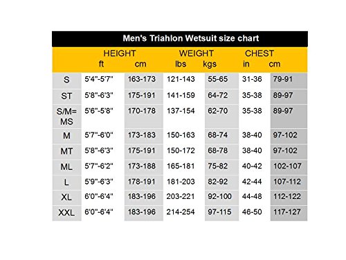 Utter Triathlon Wetsuits Men Fullsleeve Neoprene Wetsuit Diving Surfing Skinsuit Smoothskin Yamamoto Open Water Swimming Volcano (Man, Ml) #TOP6