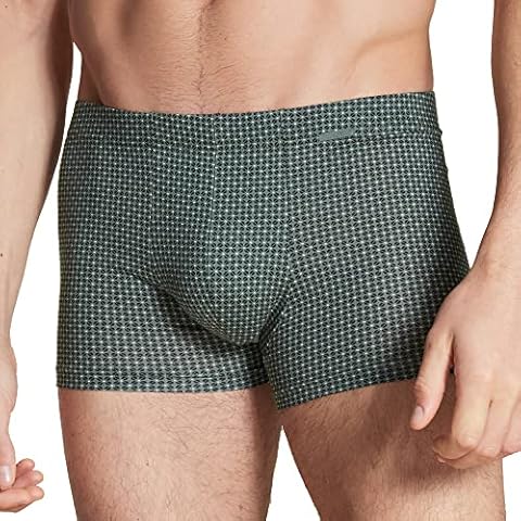 CALIDA Men's Focus Trend 3 Boxer Shorts, Laurel Green, M Cover