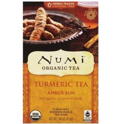 Turmeric Tea Amber Sun 12 Bags (Case of 6) by Numi