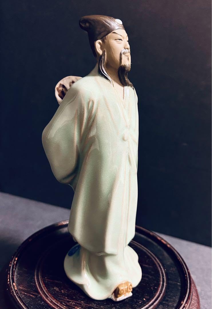 Amazon.co.jp: 中国 石湾窯 諸葛孔明像 : ホーム＆キッチン