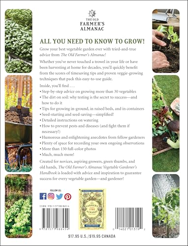 The Old Farmer's Almanac Vegetable Gardener’s Handbook Paperback – Illustrated, November 12, 2019 - Image 3