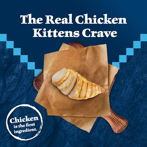 Image of Blue Buffalo Wilderness Natural Kitten Dry Cat Food, with DHA and ARA to Support Brain and Eye Development, High-Protein and Grain-Free Diet, Chicken, 2-lb Bag (Pack of 6)