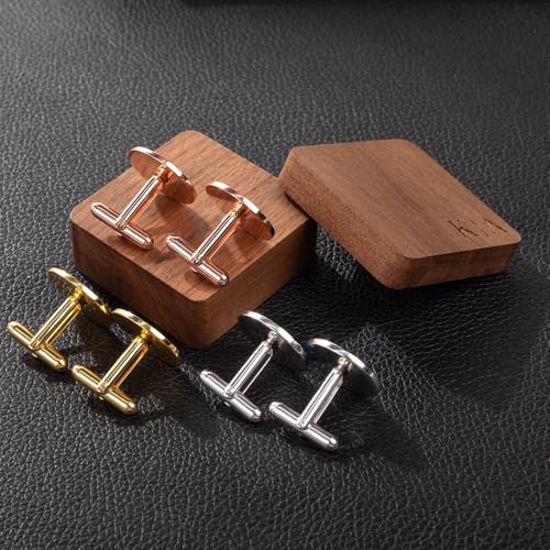 Mancuernillas personalizadas para hombre con caja esmalte colorido miniatura 7