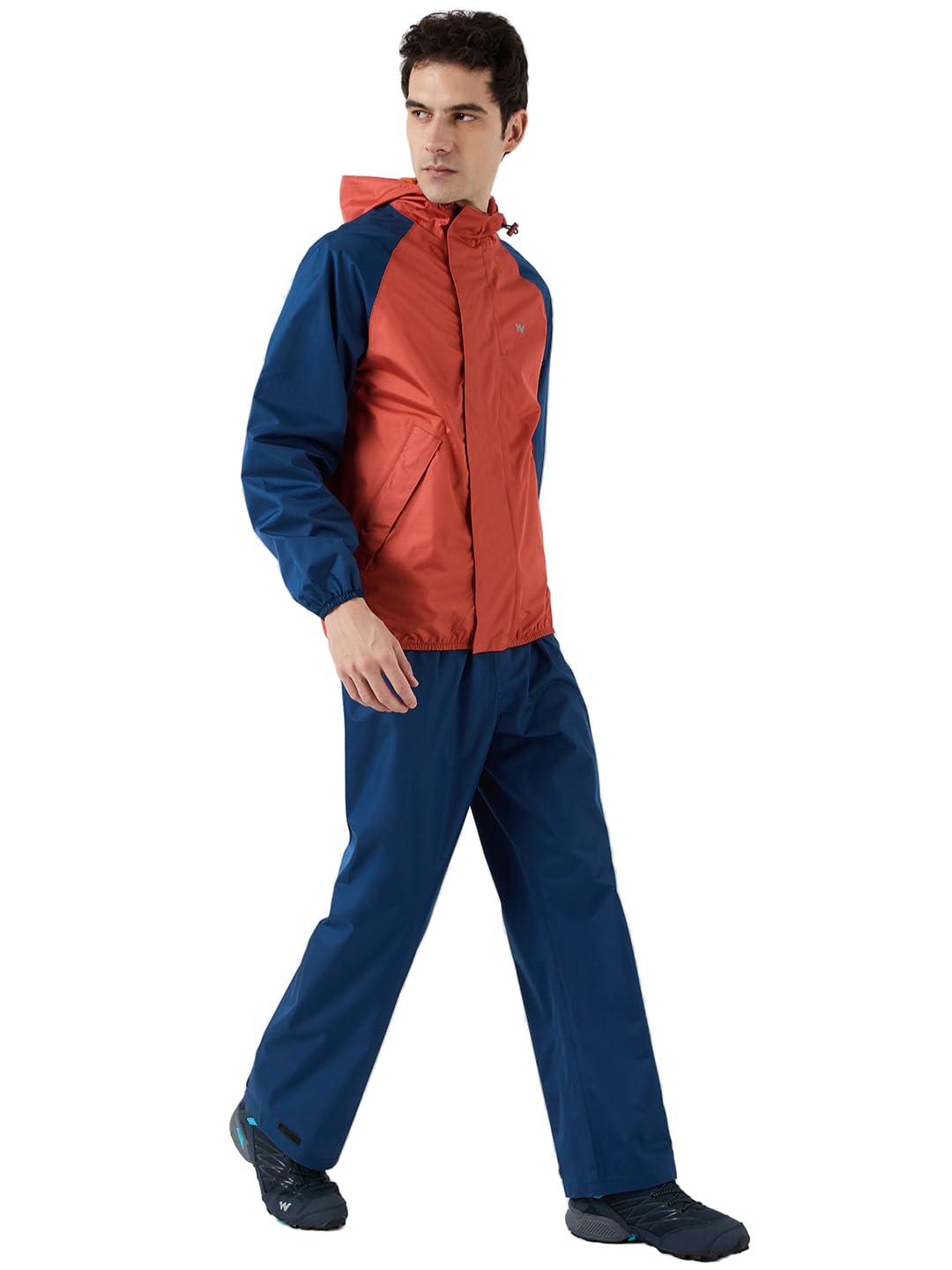 Wildcraft Men Rain Jacket | Hooded Waterproof & Breathable Design | Lightweight 100% Polyester Fabric With Zipper Closure & Velcro Storm Flap | Ideal For Monsoon Commutes & Outdoor Travel-image-25